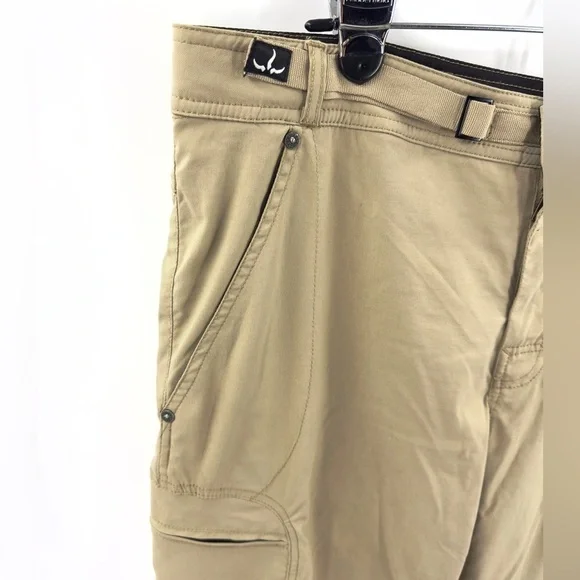 Prana Fleece Lined Pants Mens XL Hiking Outdoor Utility Cargo Warm Gorp Rugged - Picture 2 of 10